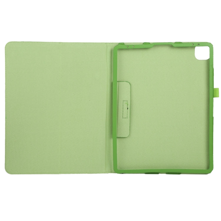 For iPad Pro 11 2024 Litchi Texture Solid Color Leather Tablet Case(Green) - iPad Pro 11 2024 Cases by PMC TechLife | Online Shopping South Africa | PMC TechLife | Buy Now Pay Later Mobicred
