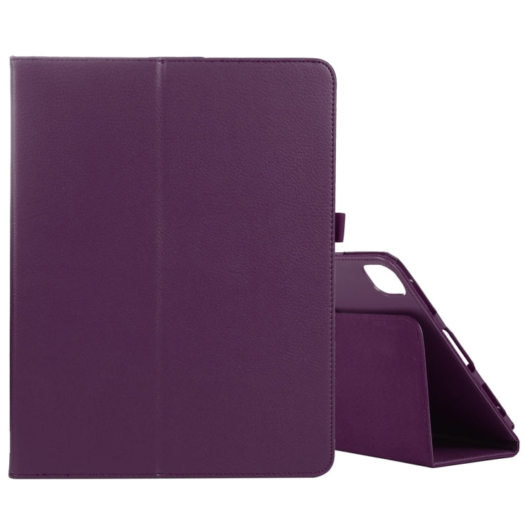 For iPad Pro 11 2024 Litchi Texture Solid Color Leather Tablet Case(Purple) - iPad Pro 11 2024 Cases by PMC TechLife | Online Shopping South Africa | PMC TechLife | Buy Now Pay Later Mobicred