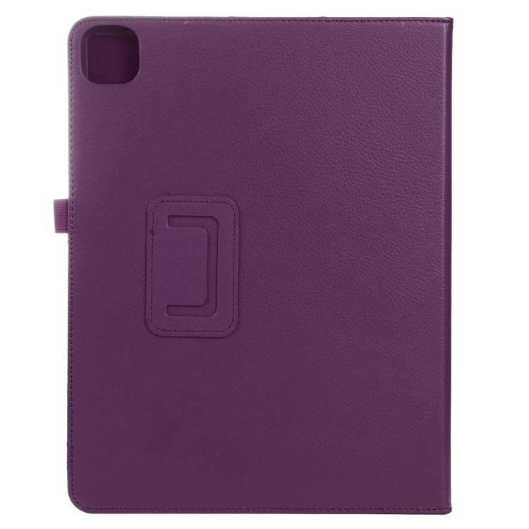 For iPad Pro 11 2024 Litchi Texture Solid Color Leather Tablet Case(Purple) - iPad Pro 11 2024 Cases by PMC TechLife | Online Shopping South Africa | PMC TechLife | Buy Now Pay Later Mobicred