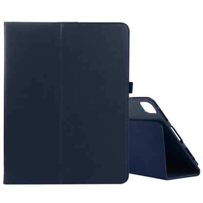 For iPad Pro 13 2024 Litchi Texture Solid Color Leather Tablet Case(Dark Blue) - iPad Pro 13 2024 Cases by PMC Jewellery | Online Shopping South Africa | PMC Jewellery | Buy Now Pay Later Mobicred