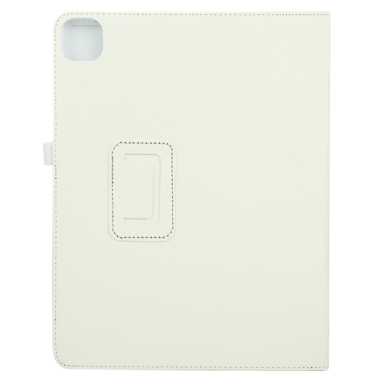 For iPad Pro 13 2024 Litchi Texture Solid Color Leather Tablet Case(White) - iPad Pro 13 2024 Cases by PMC TechLife | Online Shopping South Africa | PMC TechLife | Buy Now Pay Later Mobicred
