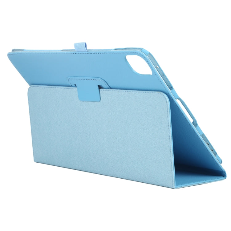 For iPad Pro 13 2024 Litchi Texture Solid Color Leather Tablet Case(Sky Blue) - iPad Pro 13 2024 Cases by PMC TechLife | Online Shopping South Africa | PMC TechLife | Buy Now Pay Later Mobicred