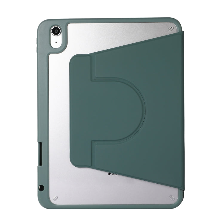 For iPad Pro 11 2024 2 in 1 Acrylic Split Rotating Leather Tablet Case(Pine Needle Green) - iPad Pro 11 2024 Cases by PMC TechLife | Online Shopping South Africa | PMC TechLife | Buy Now Pay Later Mobicred