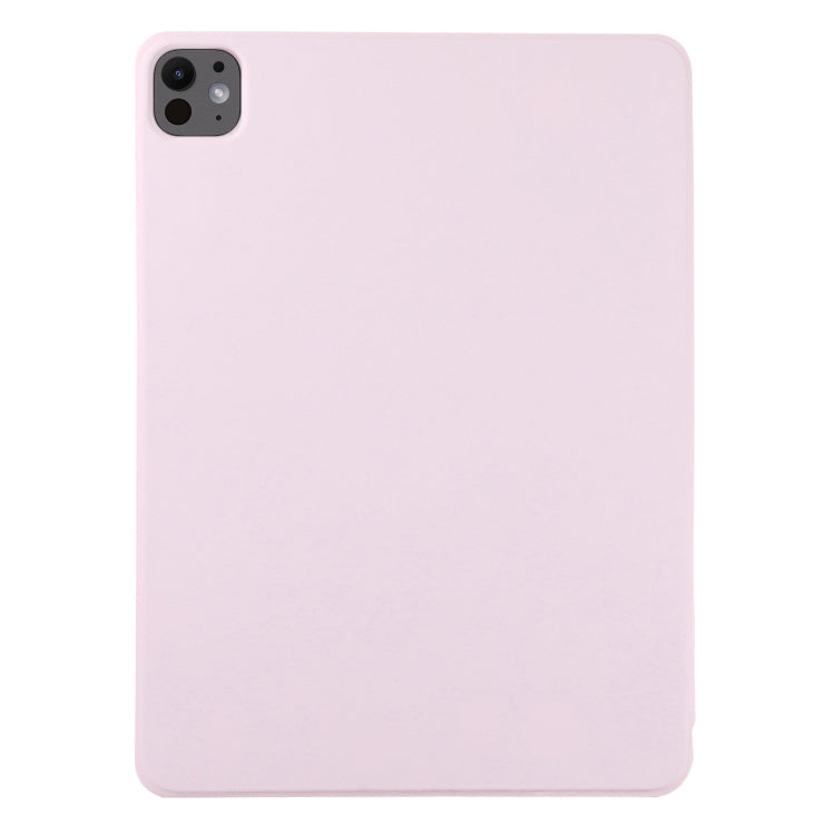 For iPad Pro 13 2024 Double-sided Clip Non-buckle Magnetic PU Smart Tablet Case(Pink) - iPad Air 13 2025 / 2024 Cases by PMC TechLife | Online Shopping South Africa | PMC TechLife | Buy Now Pay Later Mobicred