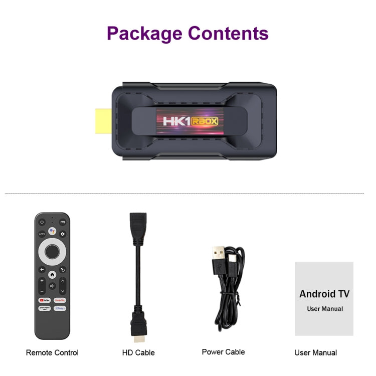 HK1 RBOX D8 RK3528 Android 13.0 Quad Core 8K HD Wifi6 Bluetooth TV Stick, RAM:2GB+16GB(US Plug) - Android TV Sticks by PMC TechLife | Online Shopping South Africa | PMC TechLife | Buy Now Pay Later Mobicred