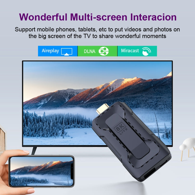 HK1 RBOX D8 RK3528 Android 13.0 Quad Core 8K HD Wifi6 Bluetooth TV Stick, RAM:4GB+32GB(US Plug) - Android TV Sticks by PMC TechLife | Online Shopping South Africa | PMC TechLife | Buy Now Pay Later Mobicred