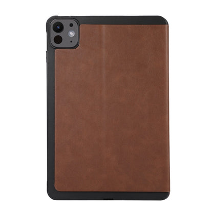 For iPad Pro 11 2024 TPU Flip Tablet Protective Leather Case(Brown) - iPad Pro 11 2024 Cases by PMC Jewellery | Online Shopping South Africa | PMC Jewellery | Buy Now Pay Later Mobicred