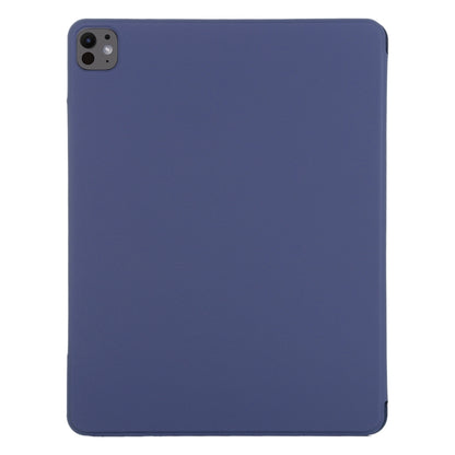 For iPad Pro 13 2024 Double-sided Clip Fixed Buckle Magnetic PU Leather Smart Tablet Case(Dark Blue) - iPad Pro 13 2024 Cases by PMC Jewellery | Online Shopping South Africa | PMC Jewellery | Buy Now Pay Later Mobicred