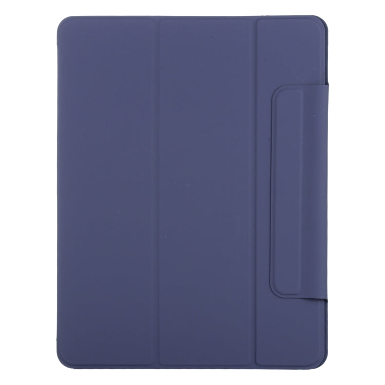 For iPad Air 11 2024 Double-sided Clip Fixed Buckle Magnetic PU Leather Smart Tablet Case(Dark Blue) - iPad Air 11 2024 Cases by PMC TechLife | Online Shopping South Africa | PMC TechLife | Buy Now Pay Later Mobicred
