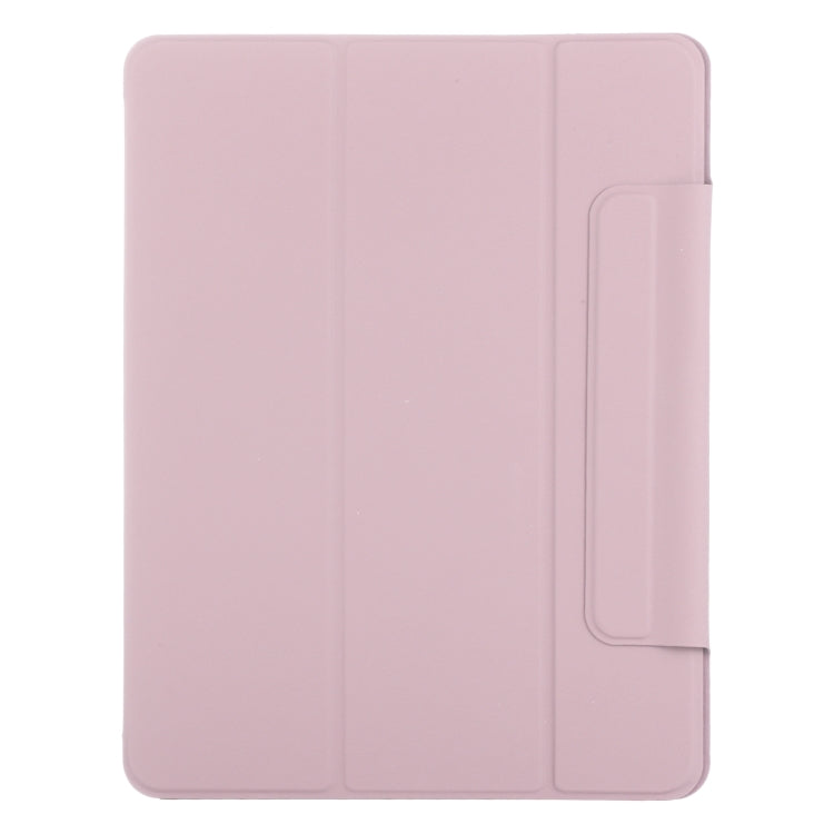 For iPad Air 11 2024 Double-sided Clip Fixed Buckle Magnetic PU Leather Smart Tablet Case(Rose Gold) - iPad Air 11 2024 Cases by PMC Jewellery | Online Shopping South Africa | PMC Jewellery | Buy Now Pay Later Mobicred