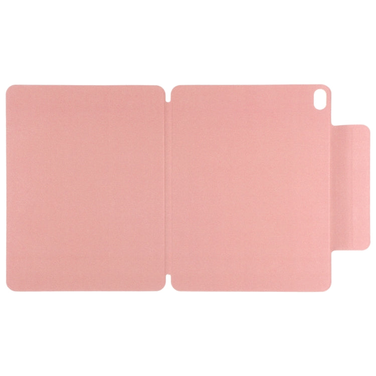 For iPad Air 11 2024 Double-sided Clip Fixed Buckle Magnetic PU Leather Smart Tablet Case(Pink) - iPad Air 11 2024 Cases by PMC Jewellery | Online Shopping South Africa | PMC Jewellery | Buy Now Pay Later Mobicred
