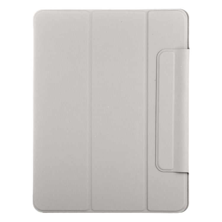 For iPad Air 11 2025 / 2024 Double-sided Clip Fixed Buckle Magnetic PU Leather Smart Tablet Case(Grey) - iPad Air 11 2025 / 2024 Cases by PMC TechLife | Online Shopping South Africa | PMC TechLife | Buy Now Pay Later Mobicred