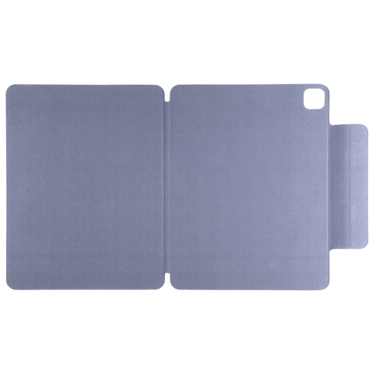 For iPad Pro 11 2024 Double-sided Clip Fixed Buckle Magnetic PU Leather Smart Tablet Case(Purple) - iPad Pro 11 2024 Cases by PMC Jewellery | Online Shopping South Africa | PMC Jewellery | Buy Now Pay Later Mobicred