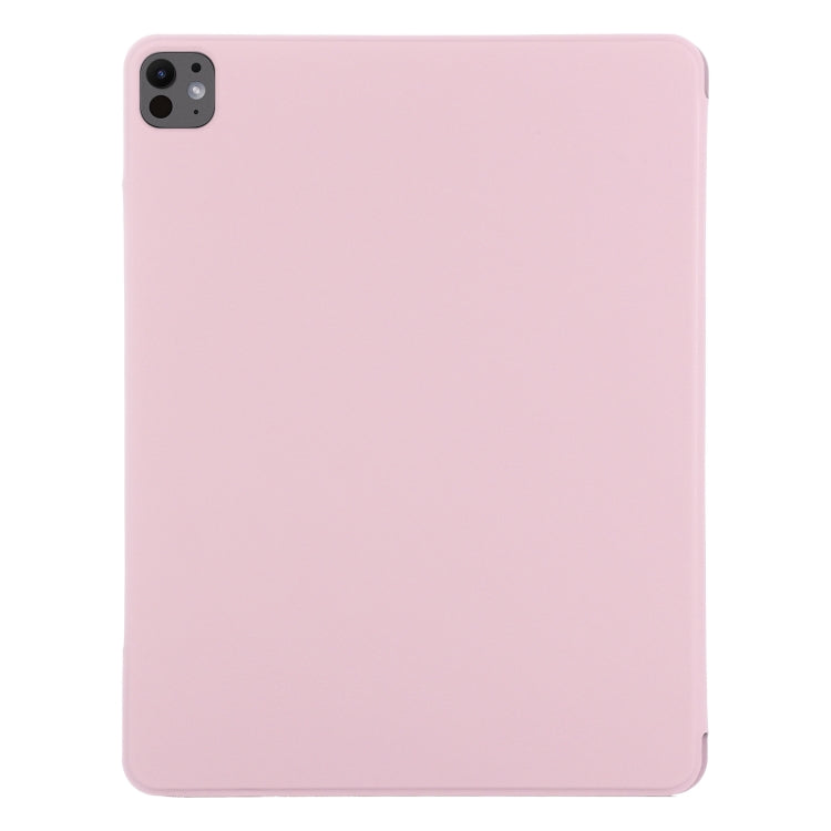 For iPad Pro 11 2024 Double-sided Clip Fixed Buckle Magnetic PU Leather Smart Tablet Case(Rose Gold) - iPad Pro 11 2024 Cases by PMC Jewellery | Online Shopping South Africa | PMC Jewellery | Buy Now Pay Later Mobicred