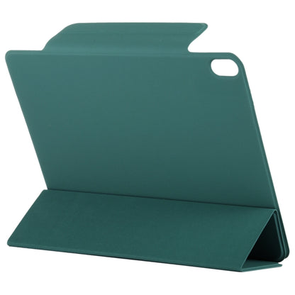 For iPad Air 13 2024 Double-sided Clip Fixed Buckle Magnetic PU Leather Smart Tablet Case(Dark Green) - iPad Air 13 2024 Cases by PMC Jewellery | Online Shopping South Africa | PMC Jewellery | Buy Now Pay Later Mobicred
