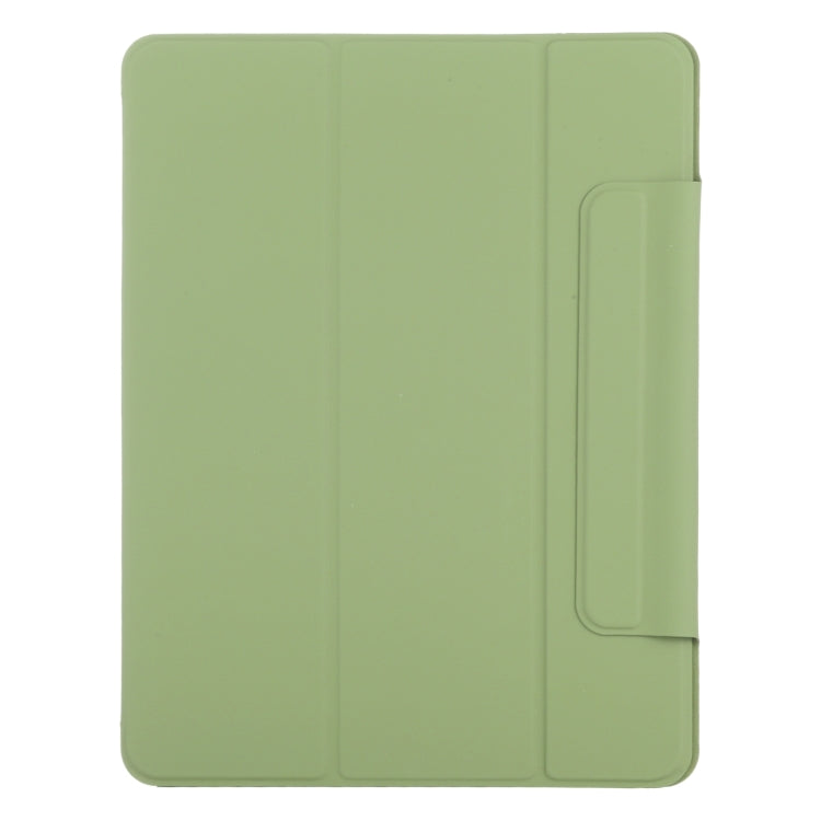 For iPad Air 13 2025 / 2024 Double-sided Clip Fixed Buckle Magnetic PU Leather Smart Tablet Case(Grass Green) - iPad Air 13 2025 / 2024 Cases by PMC TechLife | Online Shopping South Africa | PMC TechLife | Buy Now Pay Later Mobicred