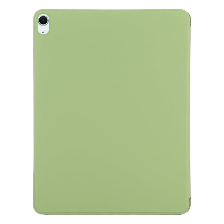 For iPad Air 13 2025 / 2024 Double-sided Clip Fixed Buckle Magnetic PU Leather Smart Tablet Case(Grass Green) - iPad Air 13 2025 / 2024 Cases by PMC TechLife | Online Shopping South Africa | PMC TechLife | Buy Now Pay Later Mobicred