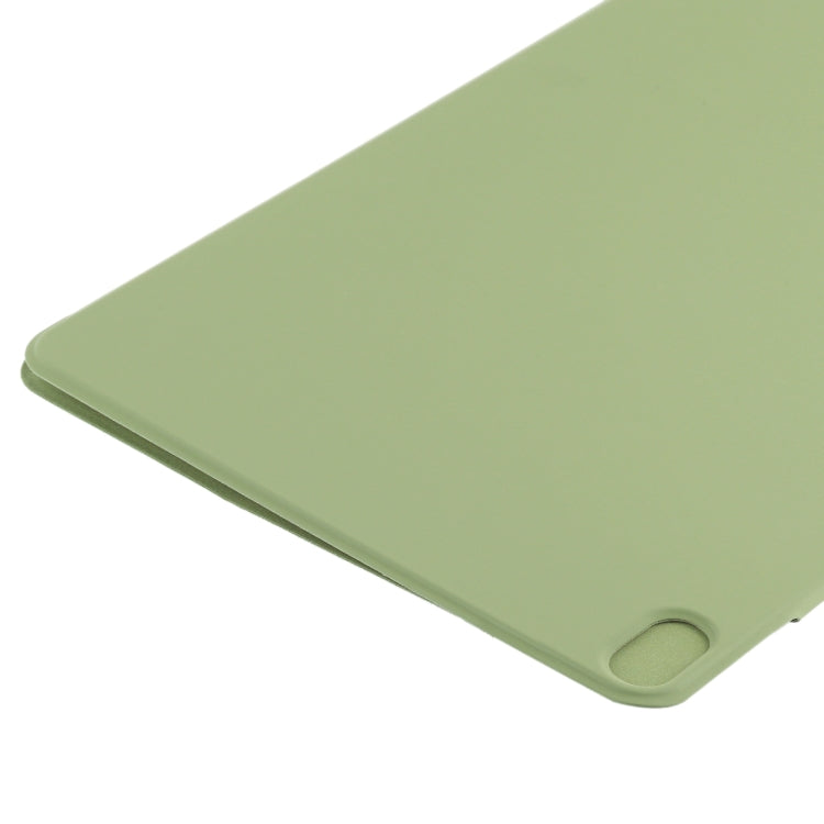 For iPad Air 13 2025 / 2024 Double-sided Clip Fixed Buckle Magnetic PU Leather Smart Tablet Case(Grass Green) - iPad Air 13 2025 / 2024 Cases by PMC TechLife | Online Shopping South Africa | PMC TechLife | Buy Now Pay Later Mobicred