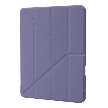 For iPad Pro 11 2024 Deformation Transparent Acrylic Leather Tablet Case(Lavender Grey) - iPad Pro 11 2024 Cases by PMC Jewellery | Online Shopping South Africa | PMC Jewellery | Buy Now Pay Later Mobicred