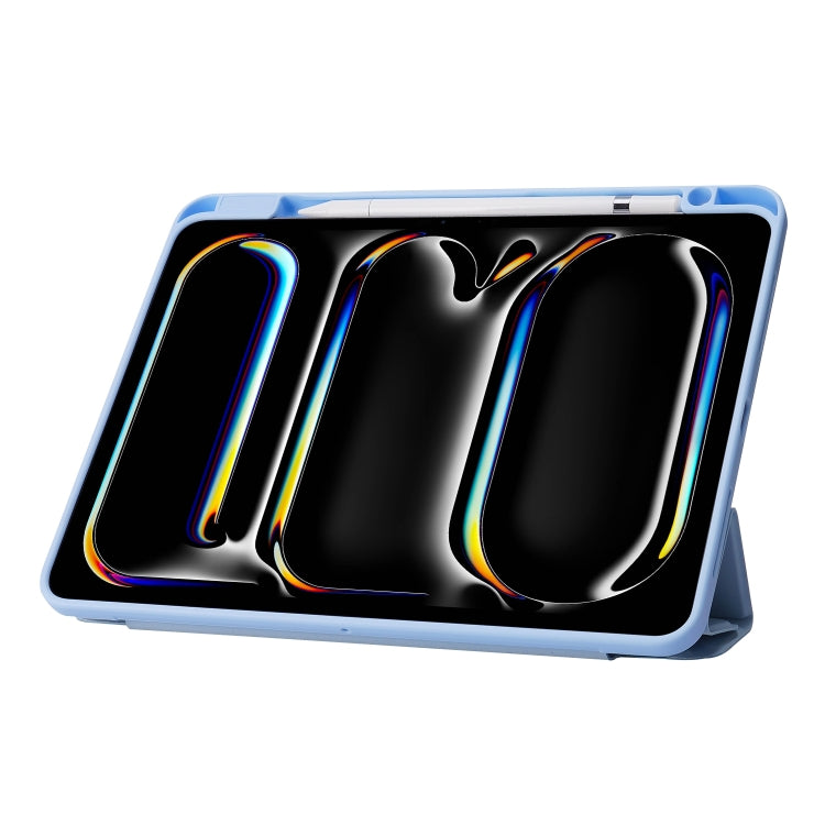 For iPad Air 11 2024 Deformation Transparent Acrylic Leather Tablet Case(Black) - iPad Air 11 2024 Cases by PMC TechLife | Online Shopping South Africa | PMC TechLife | Buy Now Pay Later Mobicred