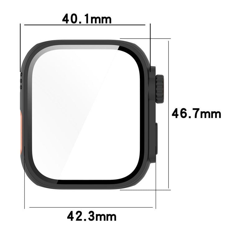 For Huawei Watch Fit3 PC + Tempered Glass Film Full Coverage Watch Protective Case(Black) - Watch Cases by PMC TechLife | Online Shopping South Africa | PMC TechLife | Buy Now Pay Later Mobicred
