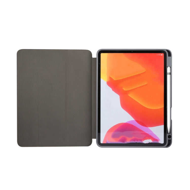 For iPad Air 11 2024 Three-fold Marble Texture Protective Tablet Case with Pen Slot(Blue) - iPad Air 11 2024 Cases by PMC TechLife | Online Shopping South Africa | PMC TechLife | Buy Now Pay Later Mobicred