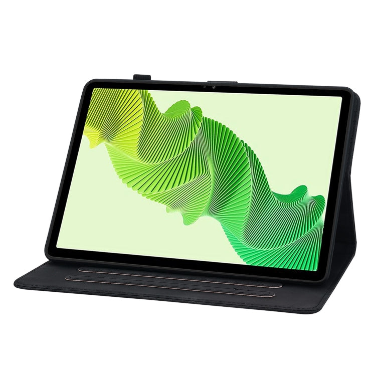 For Realme Pad 2 11.5 Lily Embossed Leather Tablet Case(Black) - free shipping - PMC TechLife - Order now!