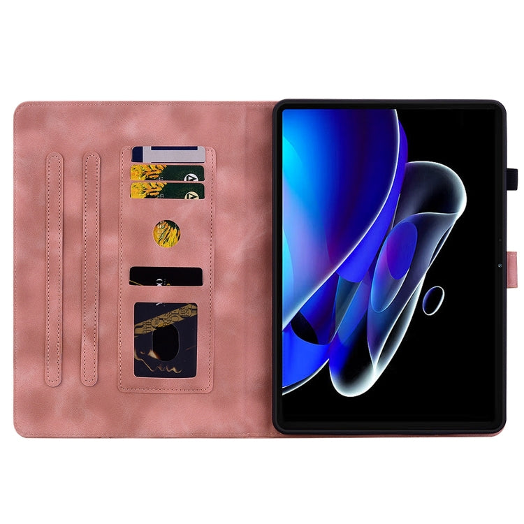 For Realme Pad X Lily Embossed Leather Tablet Case(Pink) - Realme by PMC TechLife | Online Shopping South Africa | PMC TechLife | Buy Now Pay Later Mobicred