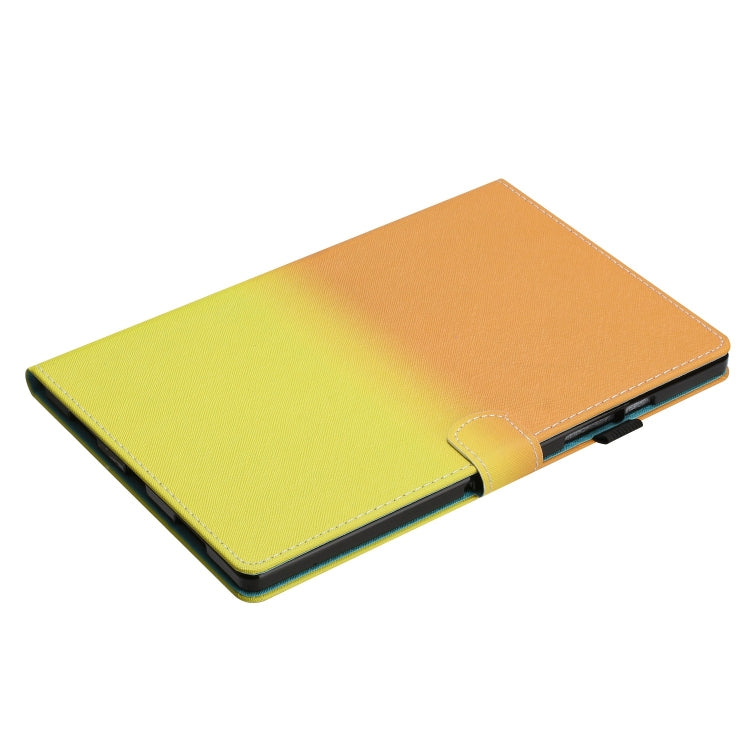 For iPad Pro 11 2024 Stitching Gradient Smart Leather Tablet Case(Orange Yellow) - iPad Pro 11 2024 Cases by PMC TechLife | Online Shopping South Africa | PMC TechLife | Buy Now Pay Later Mobicred