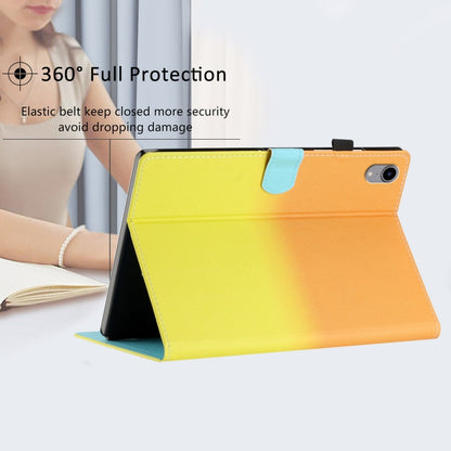 For iPad Pro 11 2024 Stitching Gradient Smart Leather Tablet Case(Orange Yellow) - iPad Pro 11 2024 Cases by PMC Jewellery | Online Shopping South Africa | PMC Jewellery | Buy Now Pay Later Mobicred