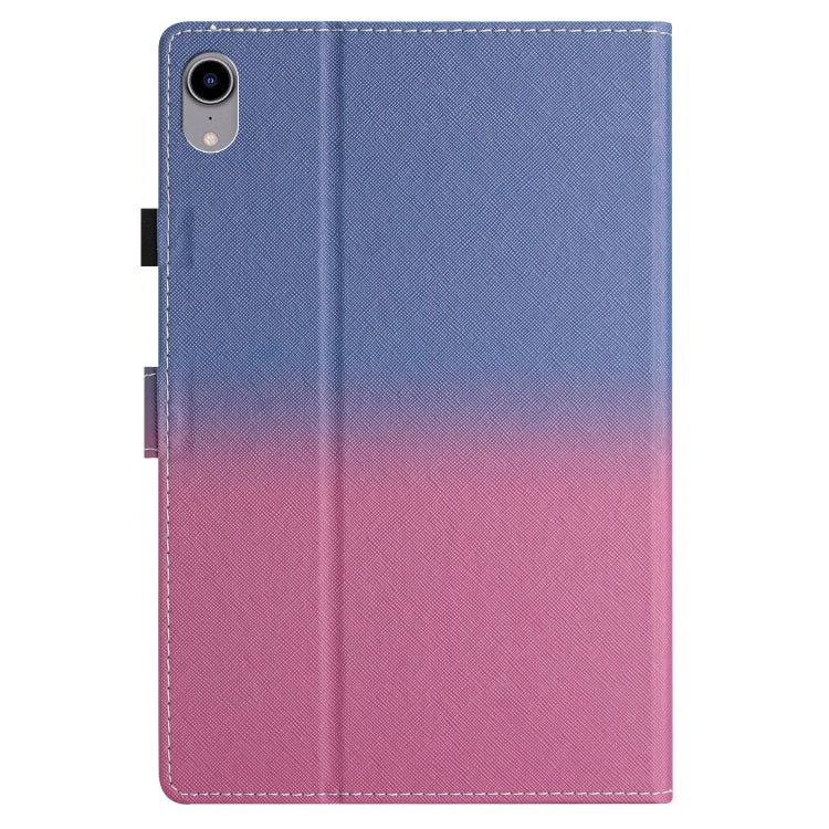 For iPad Pro 11 2024 Stitching Gradient Smart Leather Tablet Case(Blue Rose) - iPad Pro 11 2024 Cases by PMC TechLife | Online Shopping South Africa | PMC TechLife | Buy Now Pay Later Mobicred