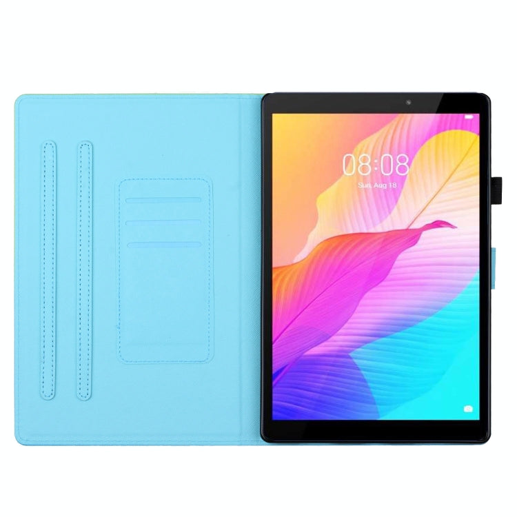 For iPad Pro 11 2024 Stitching Gradient Smart Leather Tablet Case(Green Blue) - iPad Pro 11 2024 Cases by PMC TechLife | Online Shopping South Africa | PMC TechLife | Buy Now Pay Later Mobicred