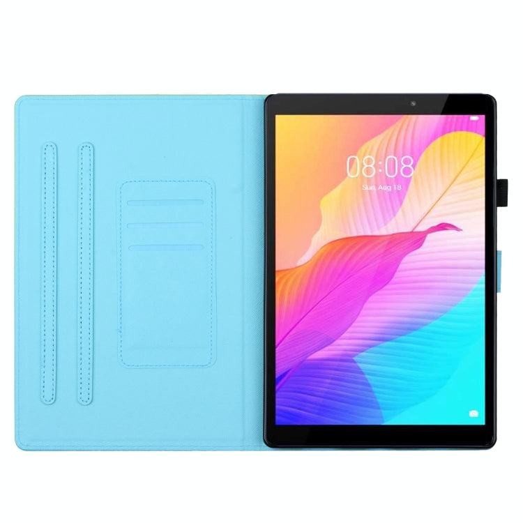 For iPad Pro 11 2024 Stitching Gradient Smart Leather Tablet Case(Green Blue) - iPad Pro 11 2024 Cases by PMC Jewellery | Online Shopping South Africa | PMC Jewellery | Buy Now Pay Later Mobicred