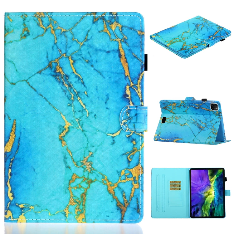 For iPad Pro 11 2024 Coloured Drawing Stitching Smart Leather Tablet Case(Gold Plated Marble) - iPad Pro 11 2024 Cases by PMC TechLife | Online Shopping South Africa | PMC TechLife | Buy Now Pay Later Mobicred