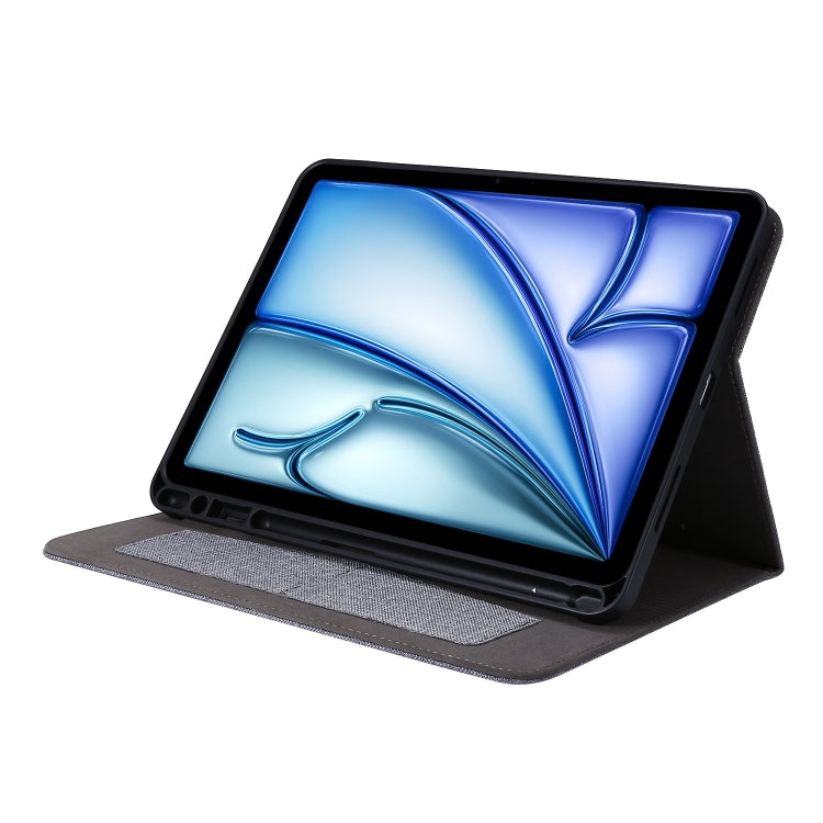 For iPad Air 11 2025 / 2024 Fabric Leather Tablet Case(Grey) - free shipping - PMC TechLife - Order now!