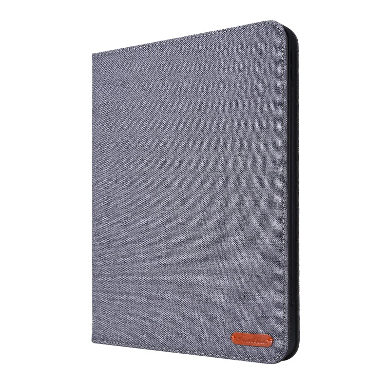 For iPad Air 13 2024 Fabric Leather Tablet Case(Grey) - iPad Air 13 2024 Cases by PMC TechLife | Online Shopping South Africa | PMC TechLife | Buy Now Pay Later Mobicred