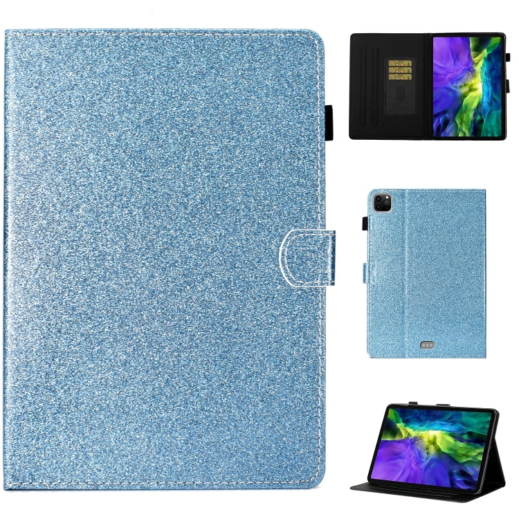 For iPad Pro 11 2024 Glitter Smart Leather Tablet Case(Blue) - iPad Pro 11 2024 Cases by PMC TechLife | Online Shopping South Africa | PMC TechLife | Buy Now Pay Later Mobicred