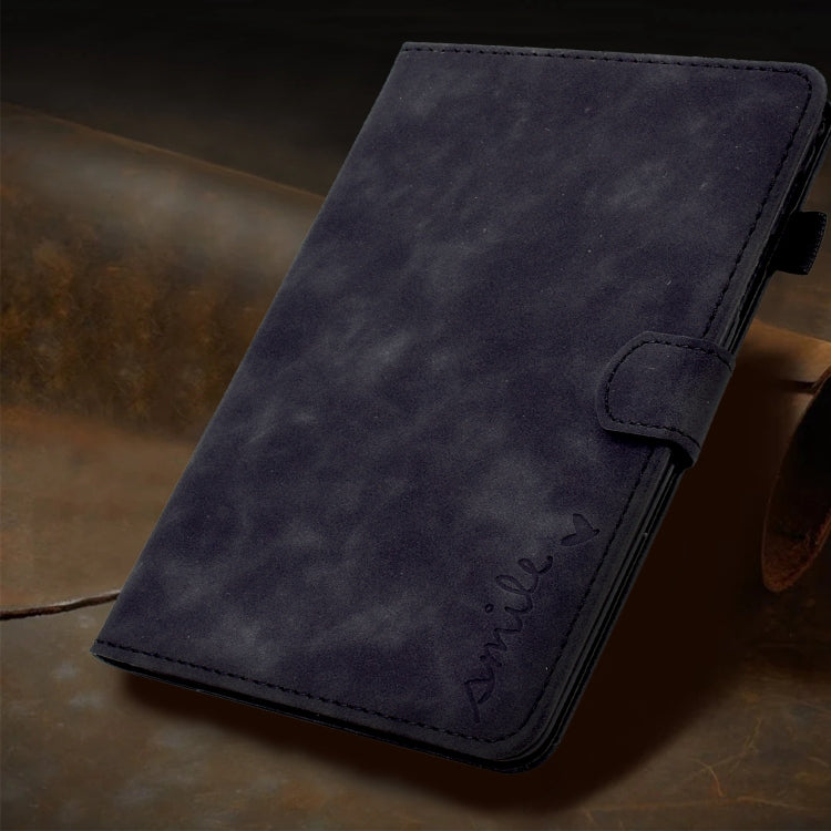 For iPad Pro 11 2024 Embossed Smile Smart Leather Tablet Case(Black) - free shipping - PMC TechLife - Order now!