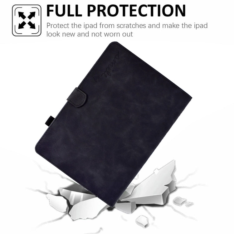 For iPad Pro 11 2024 Embossed Smile Smart Leather Tablet Case(Black) - free shipping - PMC TechLife - Order now!