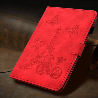 For iPad Pro 11 2024 Tower Embossed Leather Smart Tablet Case(Red) - iPad Pro 11 2024 Cases by PMC Jewellery | Online Shopping South Africa | PMC Jewellery | Buy Now Pay Later Mobicred