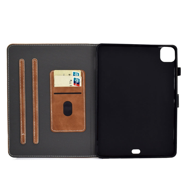For iPad Pro 11 2024 Cowhide Texture Tablet Leather Smart Case(Brown) - iPad Pro 11 2024 Cases by PMC TechLife | Online Shopping South Africa | PMC TechLife | Buy Now Pay Later Mobicred
