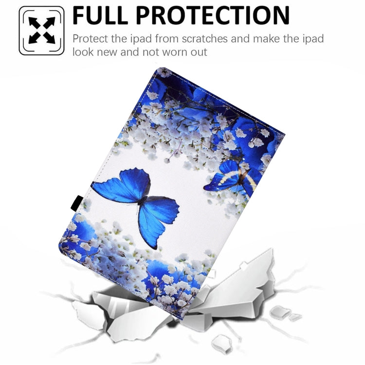 For iPad Pro 11 2024 Painted Elastic Band Smart Leather Tablet Case(Flower Butterfly) - iPad Pro 11 2024 Cases by PMC Jewellery | Online Shopping South Africa | PMC Jewellery | Buy Now Pay Later Mobicred