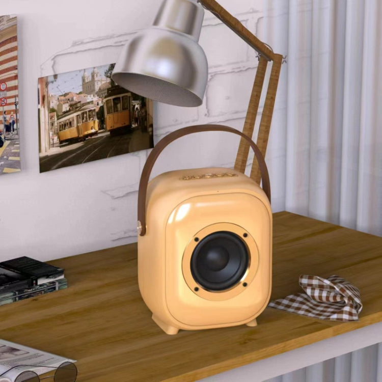NewRixing NR168W Portable Colorful Bluetooth Speaker Home Dual Mic Karaoke Speaker(Coffee) - free shipping - PMC Jewellery - Order now!