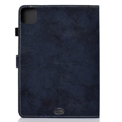 For iPad Pro 11 2024 Marble Style Cloth Texture Smart Leather Tablet Case(Dark Blue) - iPad Pro 11 2024 Cases by PMC Jewellery | Online Shopping South Africa | PMC Jewellery | Buy Now Pay Later Mobicred