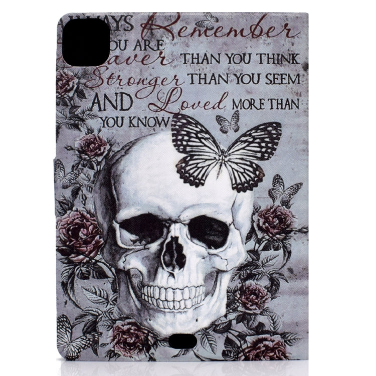 For iPad Pro 11 2024 Colored Drawing Horizontal Flip Tablet Leather Case(Skull) - iPad Pro 11 2024 Cases by PMC Jewellery | Online Shopping South Africa | PMC Jewellery | Buy Now Pay Later Mobicred