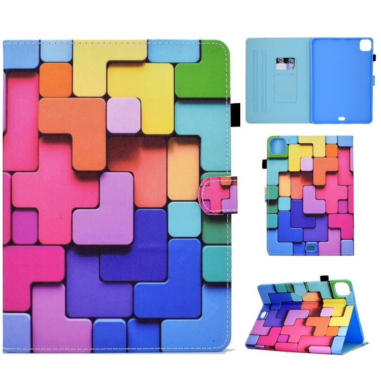 For iPad Pro 11 2024 Colored Drawing Sewing Smart Leather Tablet Case(Colorful Cubes) - iPad Pro 11 2024 Cases by PMC Jewellery | Online Shopping South Africa | PMC Jewellery | Buy Now Pay Later Mobicred