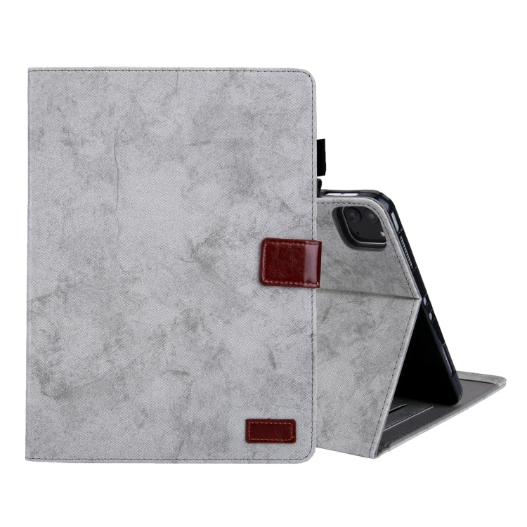 For iPad Pro 11 2024 Cloth Texture Leather Tablet Case(Grey) - iPad Pro 11 2024 Cases by PMC TechLife | Online Shopping South Africa | PMC TechLife | Buy Now Pay Later Mobicred