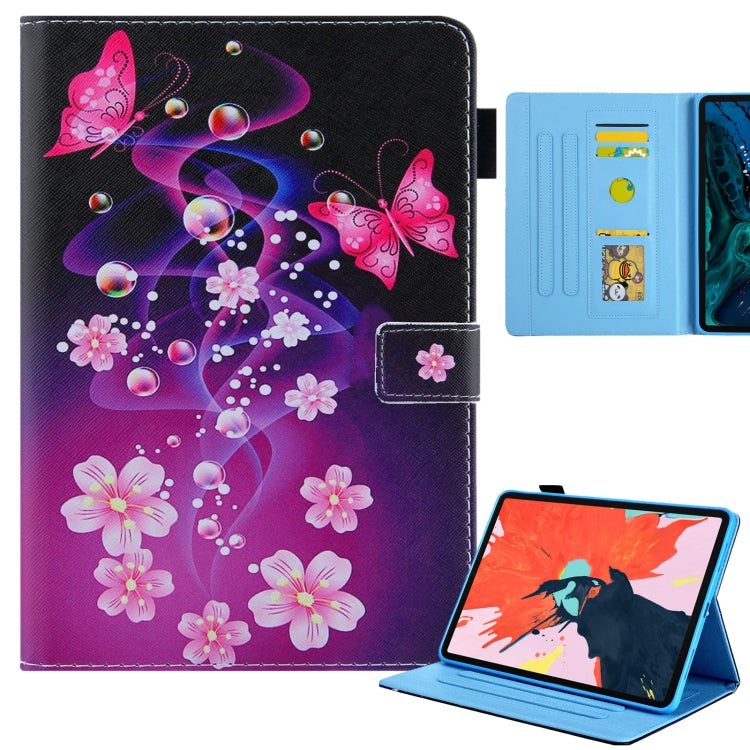 For iPad Pro 11 2024 Colored Drawing Leather Smart Tablet Case(Dual Pink Butterflies) - iPad Pro 11 2024 Cases by PMC Jewellery | Online Shopping South Africa | PMC Jewellery | Buy Now Pay Later Mobicred