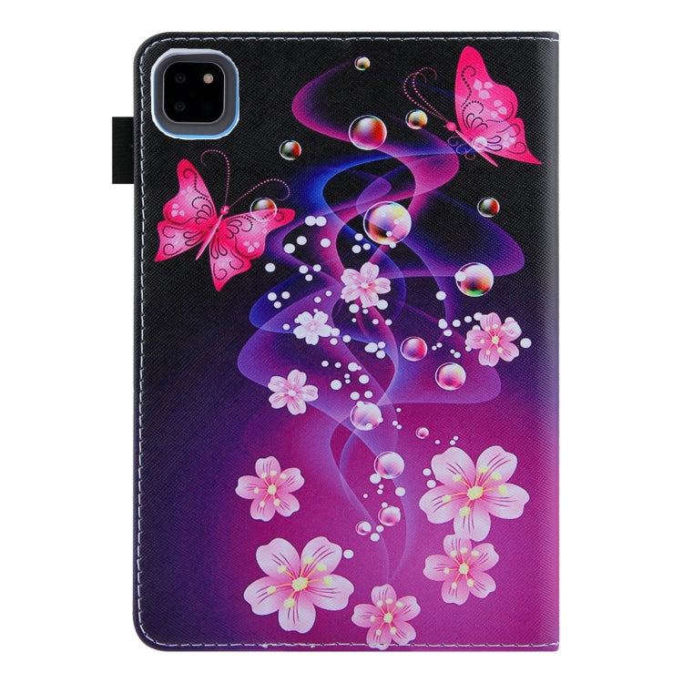 For iPad Pro 11 2024 Colored Drawing Leather Smart Tablet Case(Dual Pink Butterflies) - iPad Pro 11 2024 Cases by PMC TechLife | Online Shopping South Africa | PMC TechLife | Buy Now Pay Later Mobicred