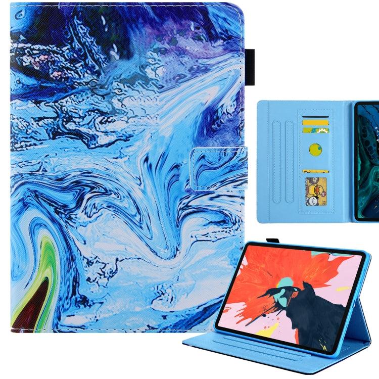 For iPad Pro 11 2024 Colored Drawing Leather Smart Tablet Case(Blue Time) - iPad Pro 11 2024 Cases by PMC TechLife | Online Shopping South Africa | PMC TechLife | Buy Now Pay Later Mobicred